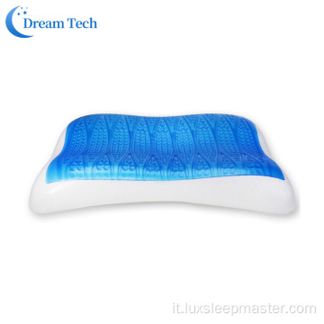 Cuscino in gel di schiuma di raffreddamento personalizzato con collo in cotone 100%.